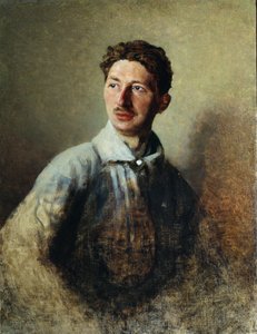 Portret van de dichter Sergey Gorodetsky (1884-1967) 1909